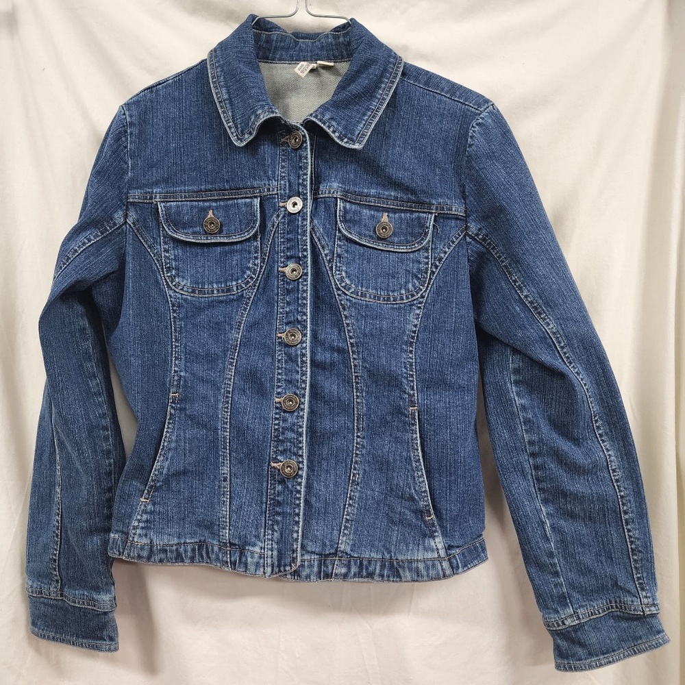 St. John's Bay Stretch Jean Jacket M